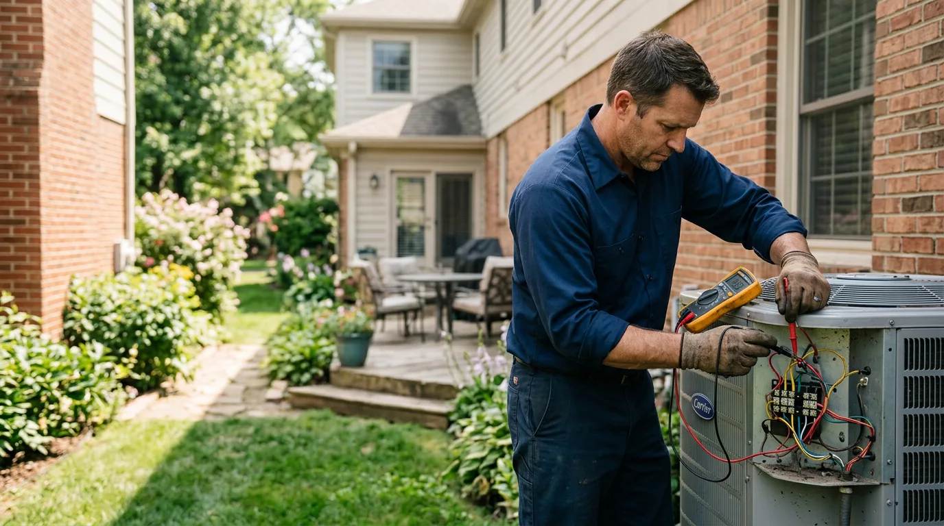 HVAC technician working near Niagara University, NY